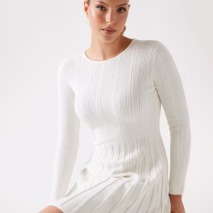 Triko Fit & Flare Elbise